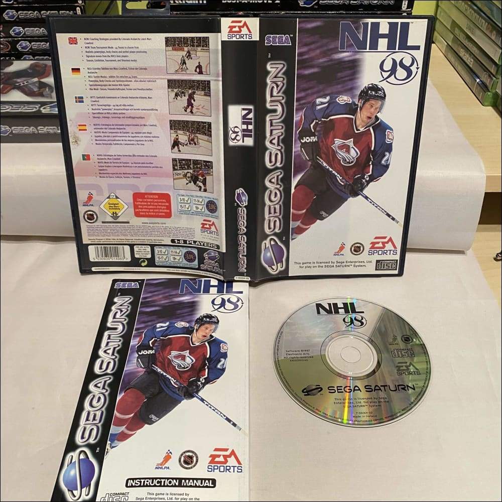 Buy NHL 98 Sega saturn game complete -@ 8BitBeyond Buy NHL 98 Sega saturn game complete -@ 8BitBeyond